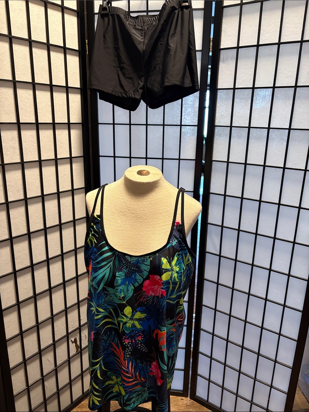 Tropical Floral Tank Dress - Multicolor
